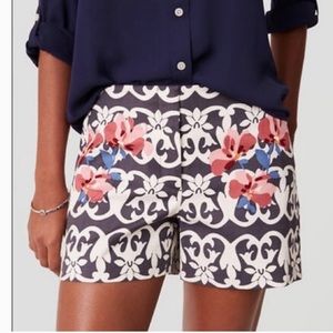 NWT LOFT Riviera Floral Shorts